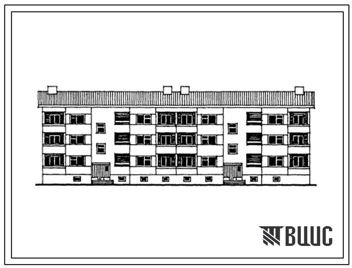 Типовой проект 113-23-76.13.86 Трехэтажный двухсекционный жилой дом на 18 квартир (для строительства в Эстонской ССР)