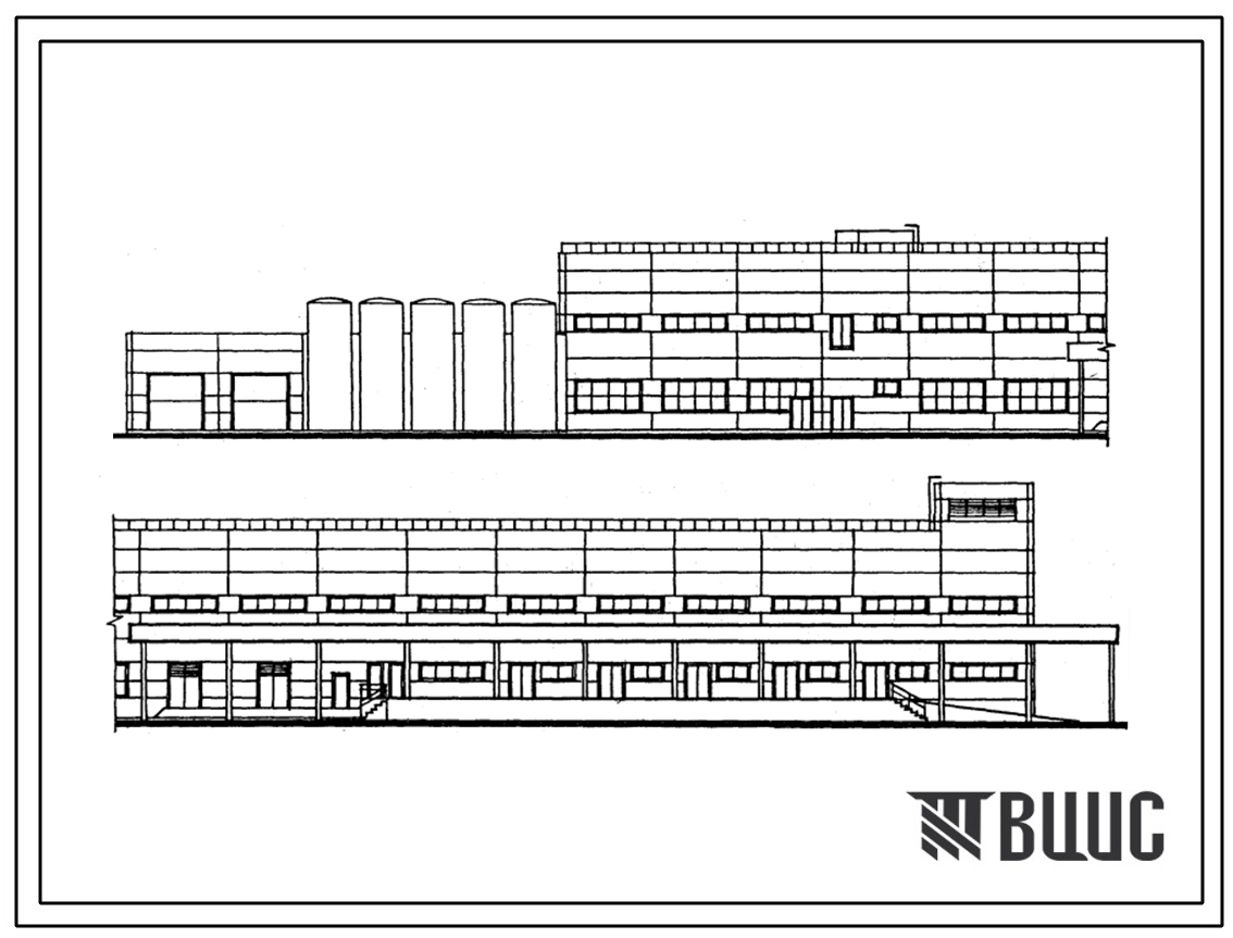Типовой проект 412-2-46.12.87 Молочный комбинат мощностью 100 т цельномолочной продукции в смену. Производственный корпус