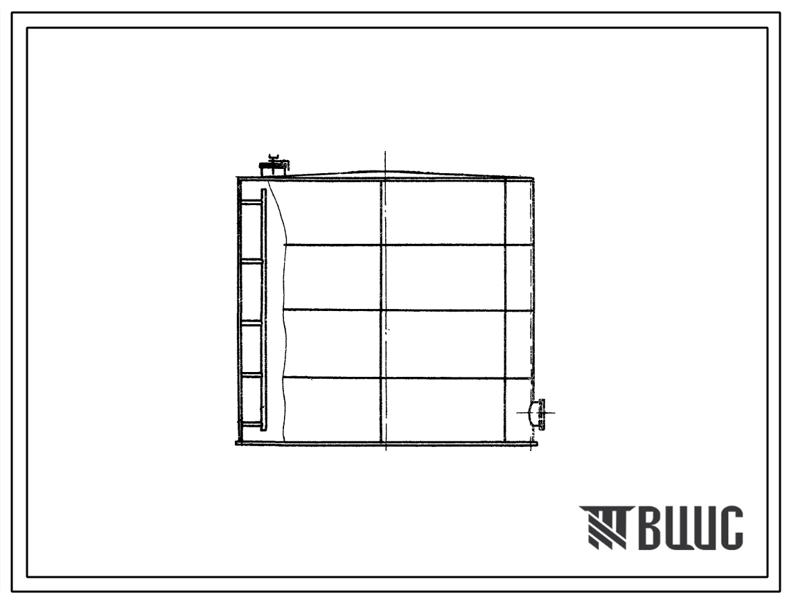 Типовой проект 705-4-26 Стальной вертикальный надземный цилиндрический резервуар для неагрессивных химпродуктов емкостью 200м3.