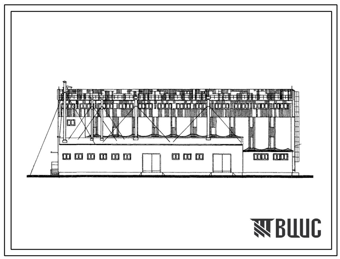 Типовой проект 813-127 Семенохранилище емкостью 1500 т (с вариантом консервации зерна искусственного охлажденным воздухом)