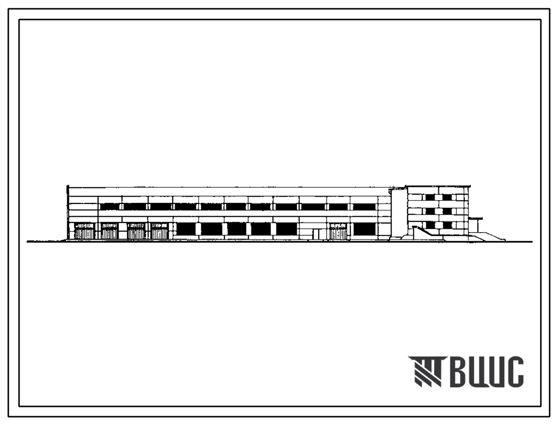 Типовой проект 503-1-49.86 Главный корпус автотранспортного предприятия на 300 грузовых автомобилей
