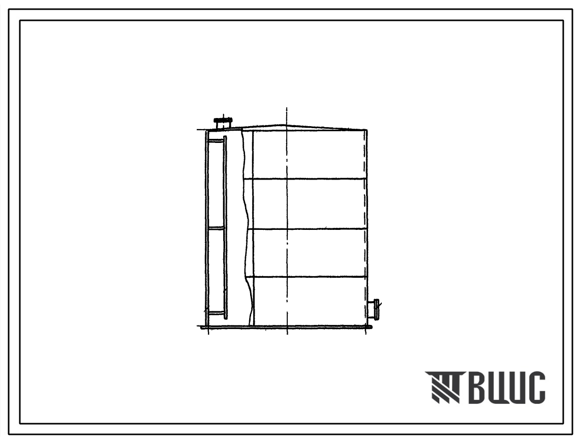 Типовой проект 705-4-31 Стальной вертикальный надземный цилиндрический резервуар для агрессивных химпродуктов емкостью 100м3.
