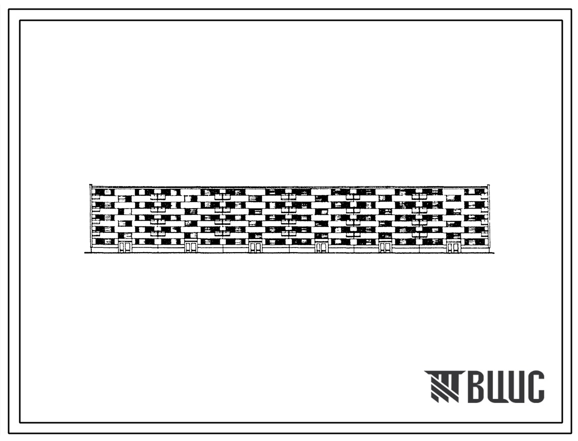 Типовой проект 1-468Б-4 Пятиэтажный шестисекционный дом на 80 квартир для строительства во 2 и 3 строительно-климатических зонах.