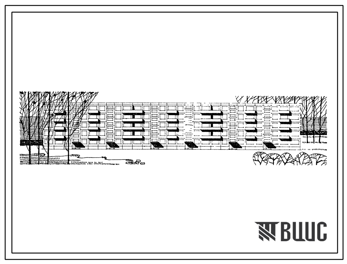 Типовой проект 1-464А-76 Пятиэтажный крупнопанельный жилой дом на 90 квартир.