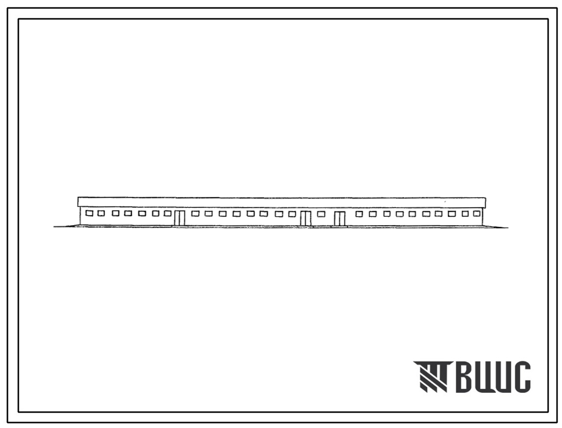 Типовой проект 803-3-112.86 Овчарня для ягнения 750 маток каракульских пород (каркас железобетонный неполный)