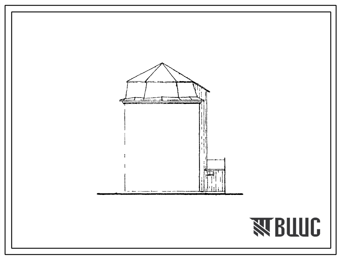 Типовой проект 811-6 Силосная башня, емкостью 300 м3