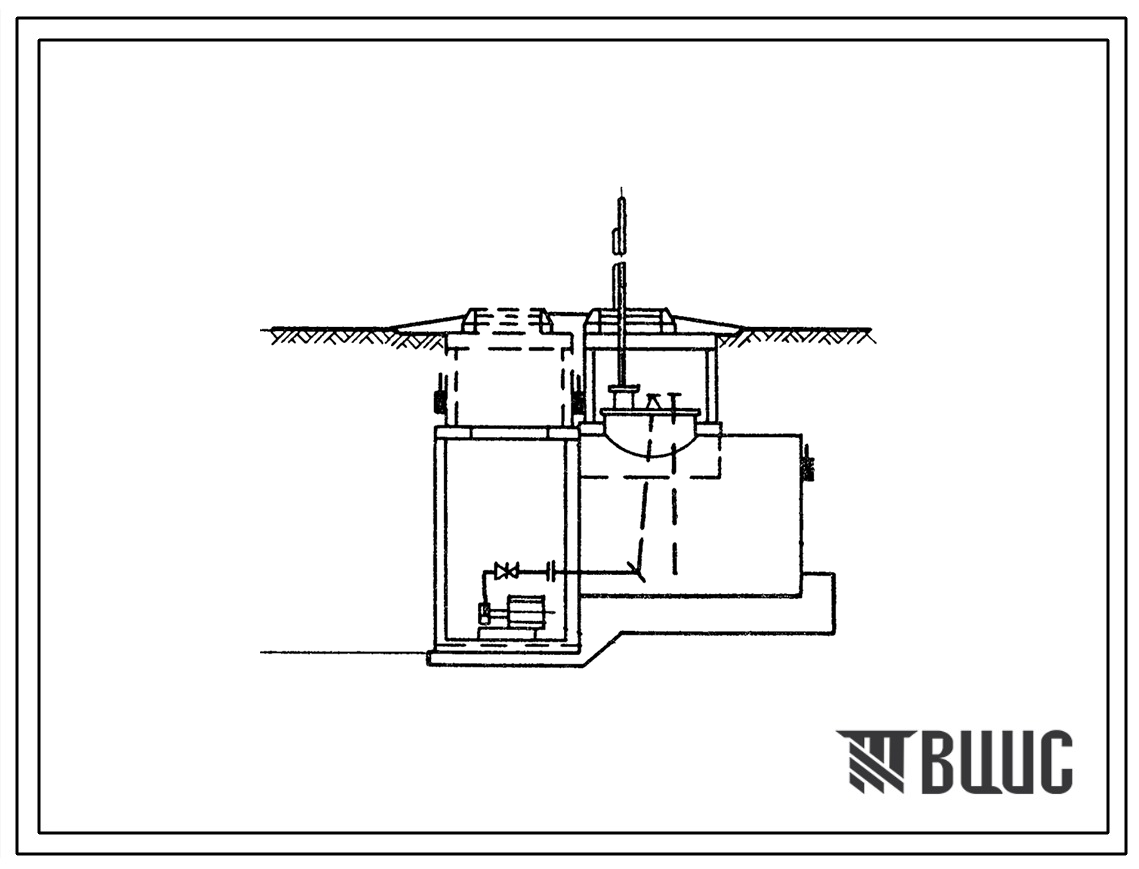 Типовой проект 704-2-31.86 Заглубленное хранилище дизельного топлива емкостью 3 м3 с насосной