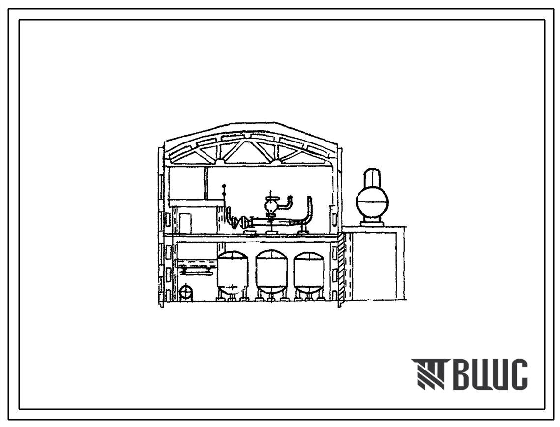 Типовой проект 903-1-76/71 Котельная с 2 котлами ПТВМ-30 м и 3 котлами ДКВР-20-13 с открытой системой теплоснабжения производительностью 117,7 Гкал/час. Топливо газ и мазут. Теплоноситель пар и вода