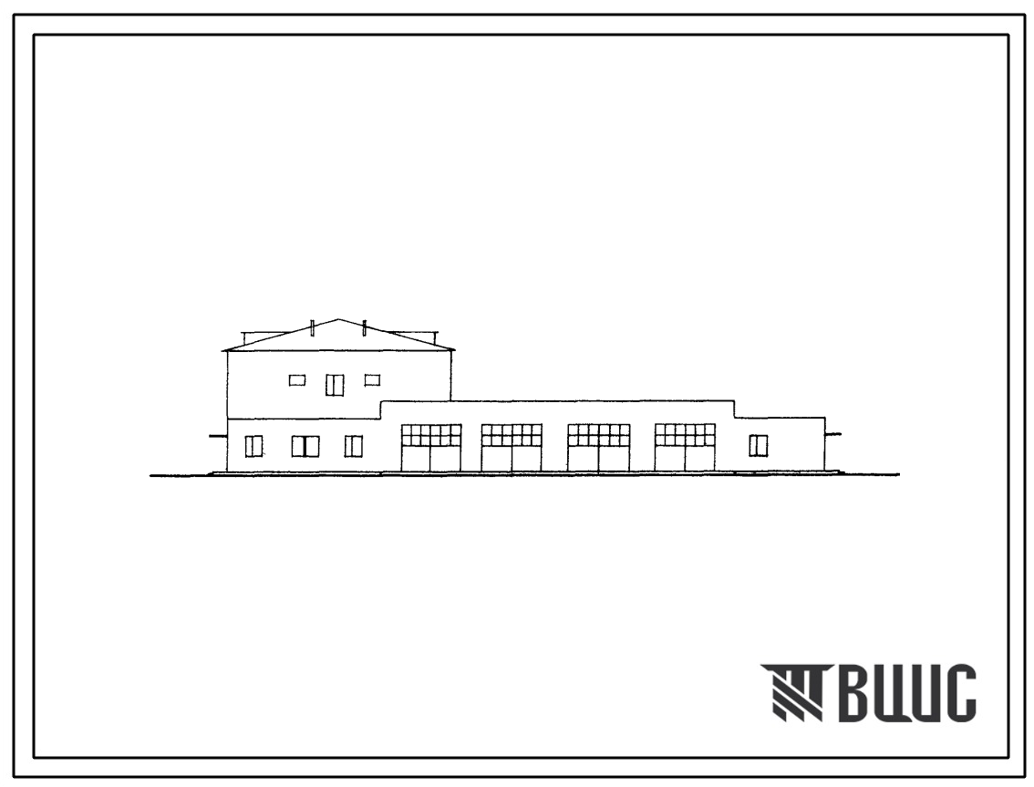 Типовой проект 416-6-17 Пожарное депо на 4 выезда.