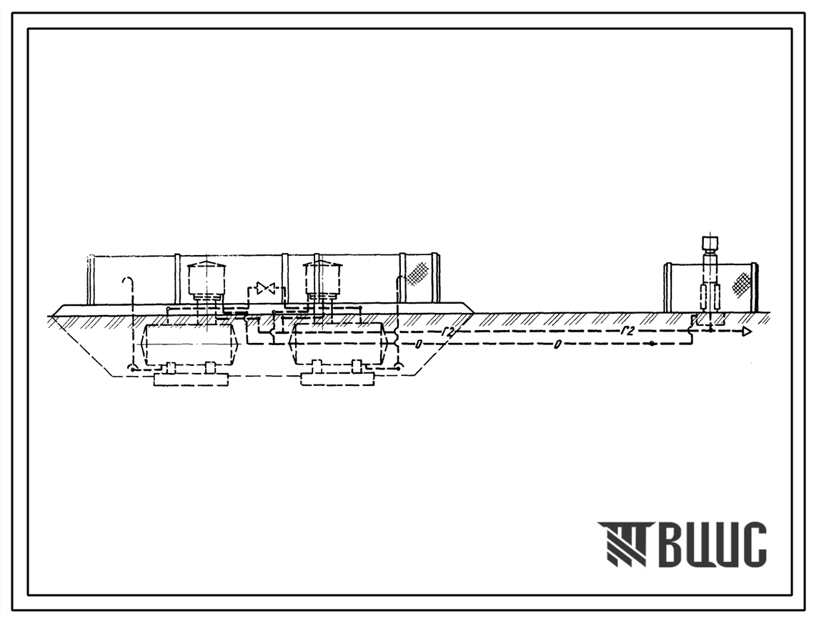 Типовой проект 905-1-9 Установка 4-х подземных резервуаров с 2-я регазификаторами системы инж. Карпюка