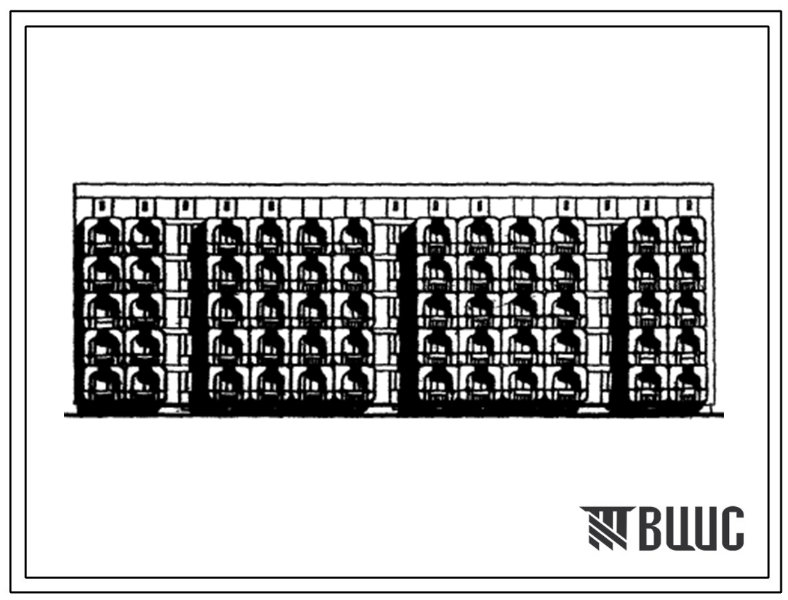 Типовой проект 113-169-1с Дом пятиэтажный трехсекционный 40-квартирный из виброкирпичных блоков.