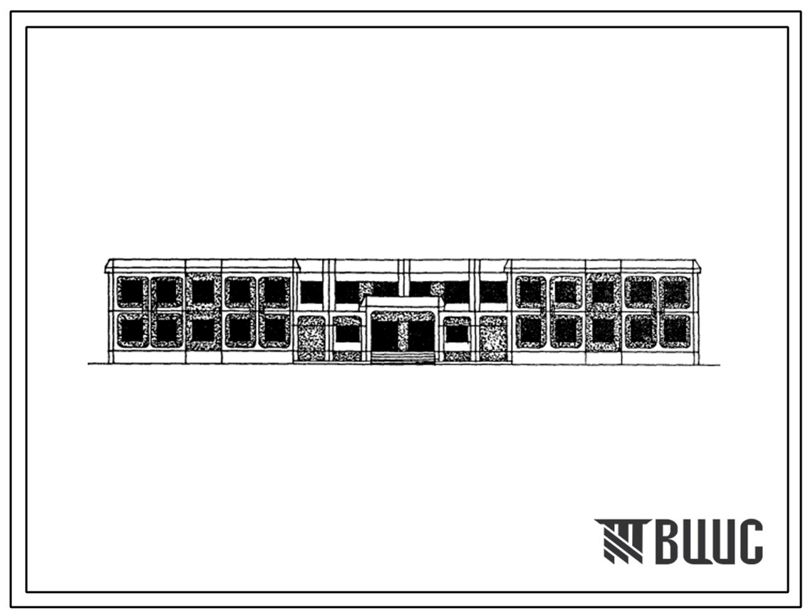 Типовой проект 221-01-631.88 Общеобразовательная школа на 11 классов (264 учащихся). Здание одно-, двухэтажное. Стены из  трехслойных керамзитобетонных панелей на жестких связях по серии 1.232.1-7.