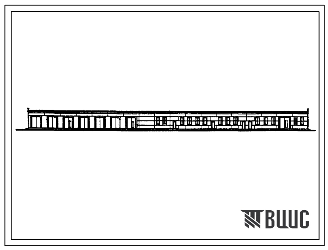 Типовой проект 805-9-16.86 Блок подсобно-вспомогательных помещений для птицефабрик (в полносборных конструкциях). Предназначен для технического обслуживания и ремонта машин и оборудования. Расчетная температура: -30°С. Стены - панельные легкобетонные. Пок