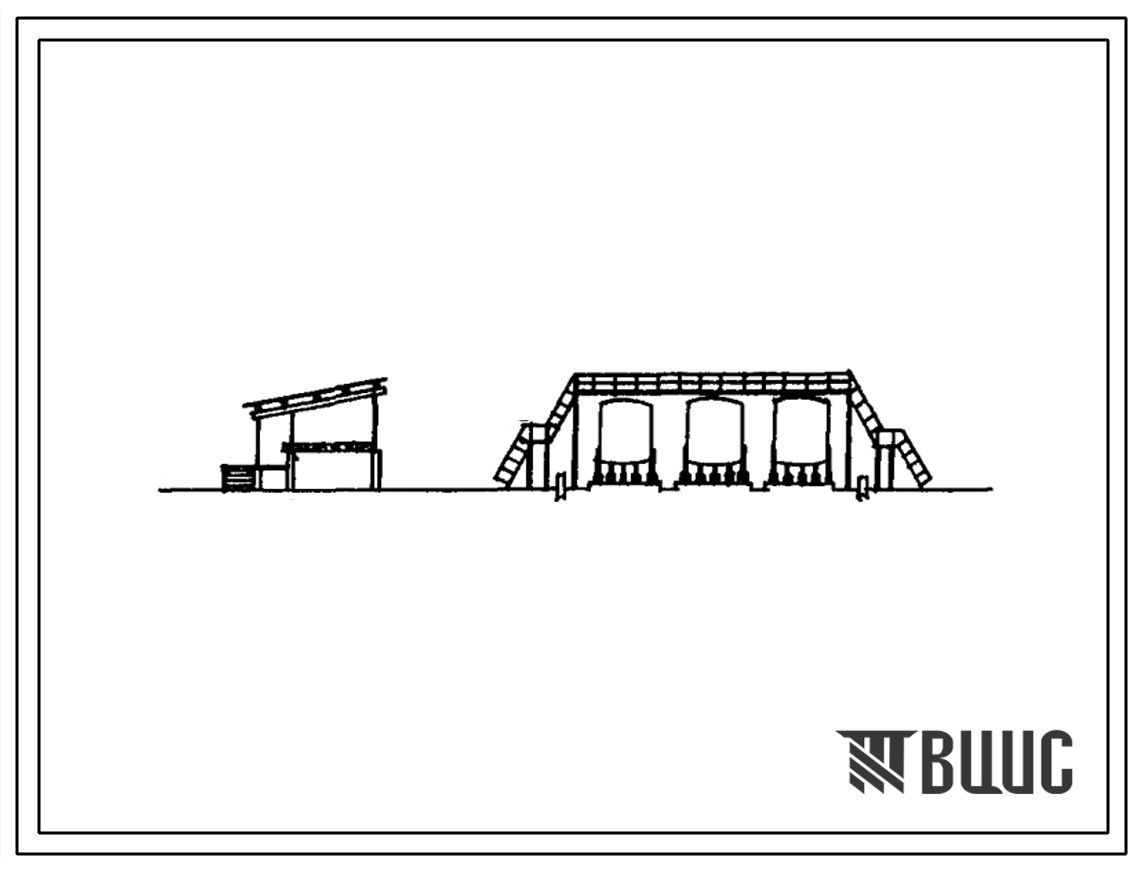 Типовой проект 705-9-9.86 Прирельсовый склад жидких консервантов кормов вместимостью 200 т резервуарного типа