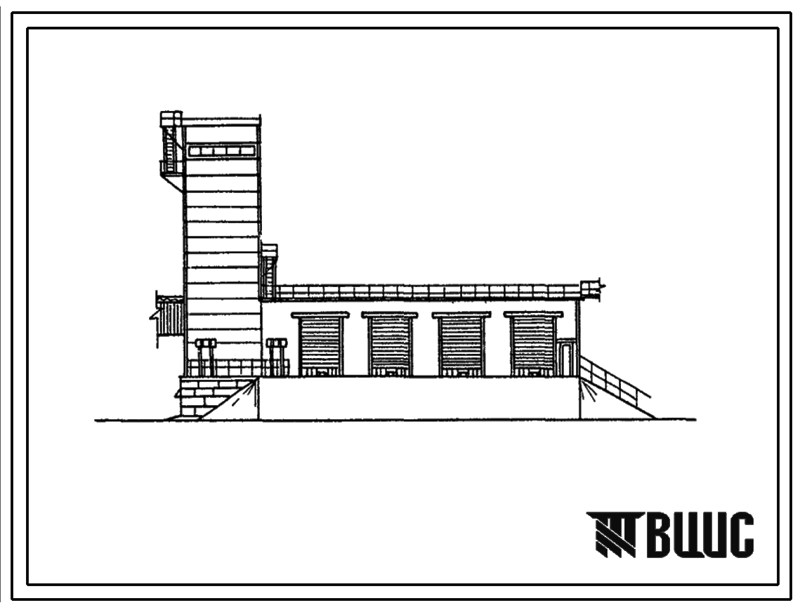 Типовой проект 702-3-5.87 Приемное устройство зерна с автотранспорта с разгрузчиками автомобилей три У15-УРАГ и один АВС-50М-1.