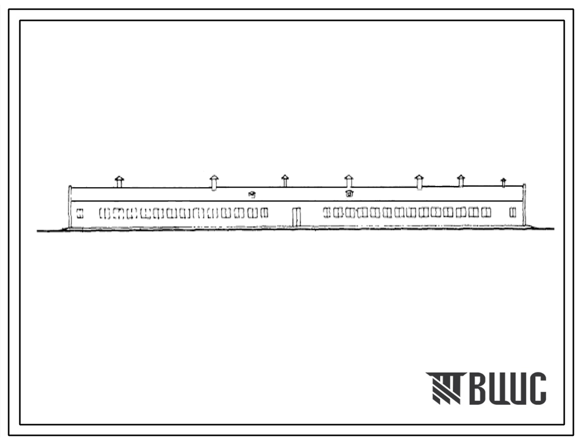 Типовой проект 802-159 Свинарник для содержания 20 основных, 12 ремонтных хряков и 140 голов племенного молодняка.