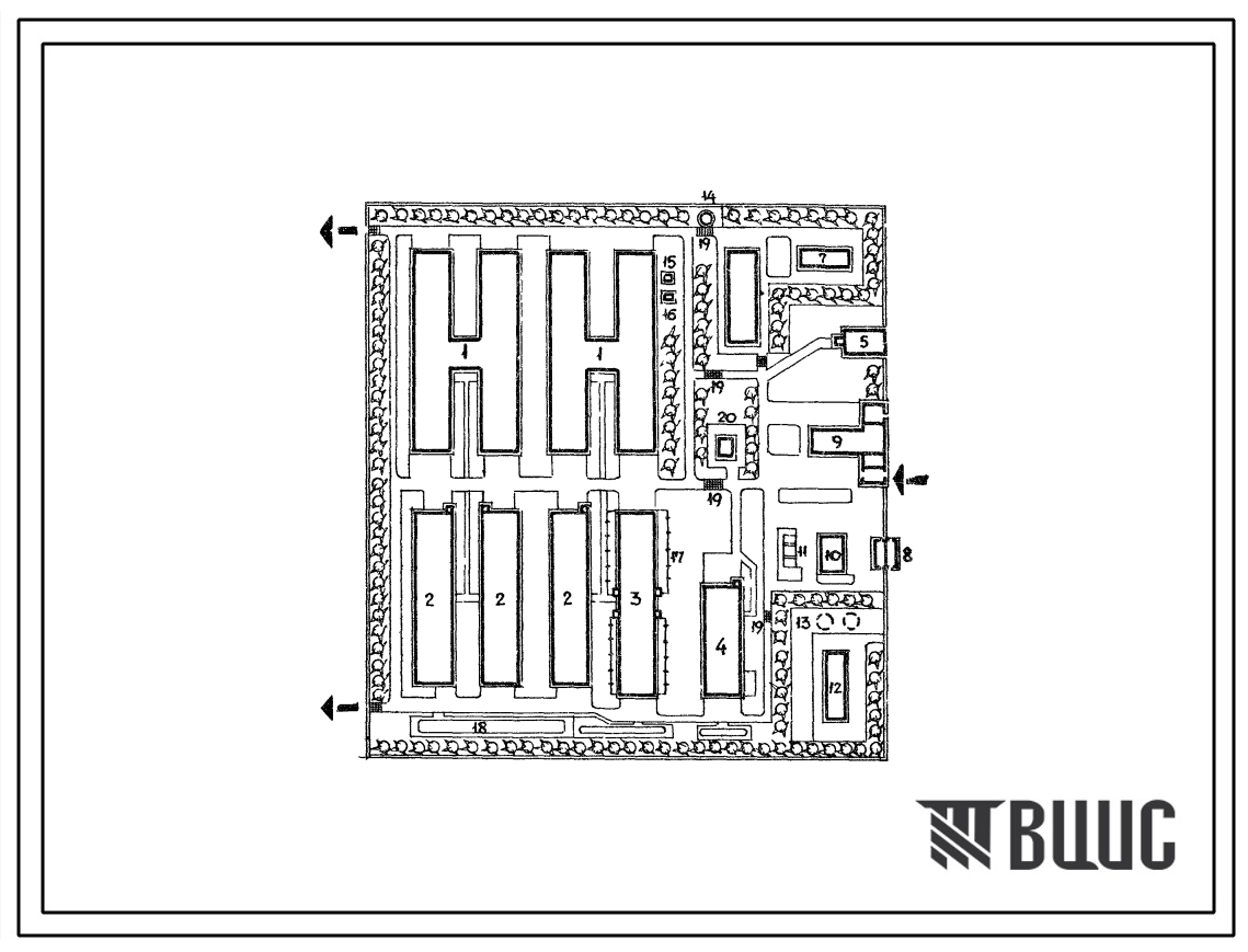 Типовой проект 802-148/72 Комплекс по выращиванию и откорму 12 тыс. свиней в год