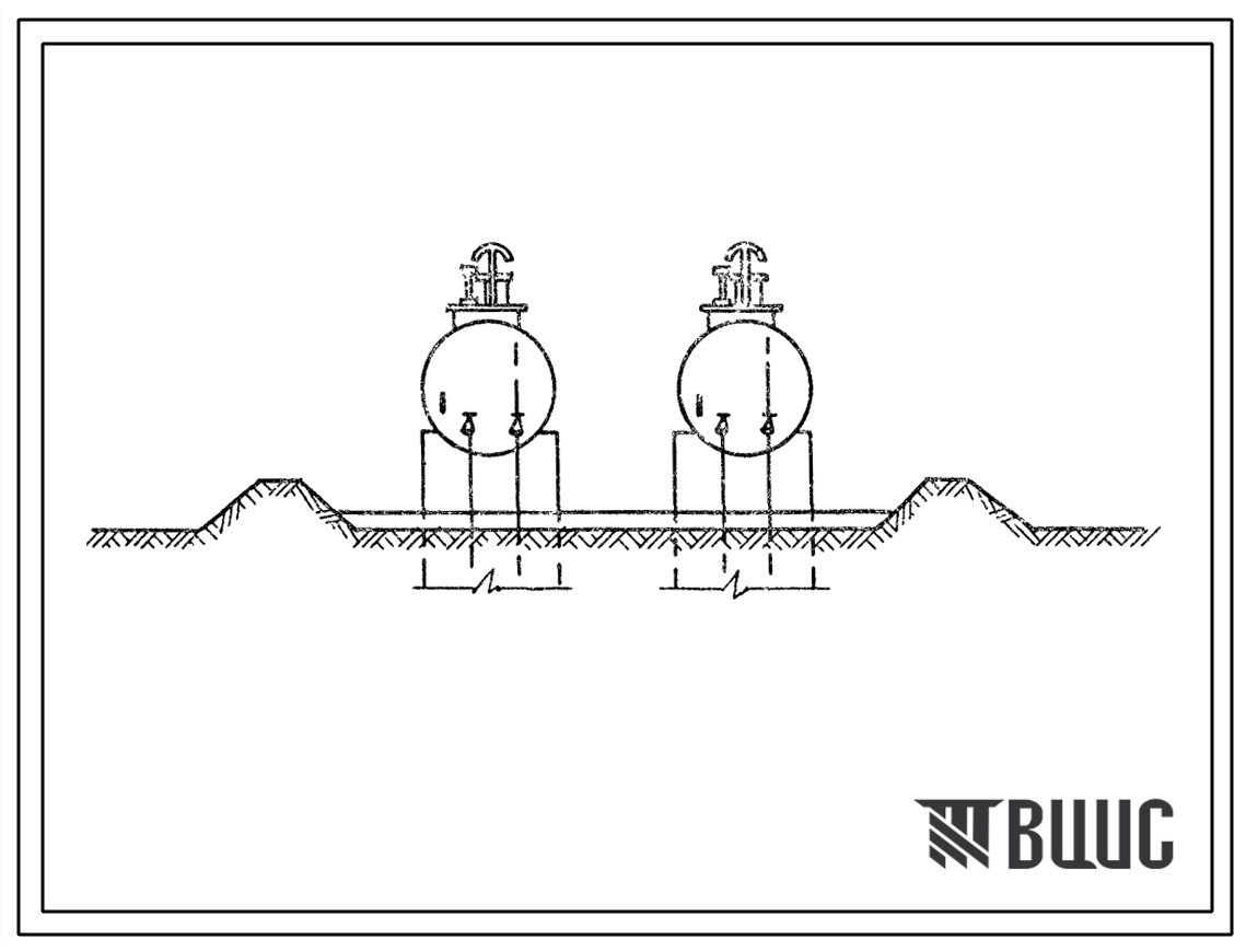 Типовой проект 704-2-32.86 Наземное хранилище дизельного топлива емкостью 2х3 м3