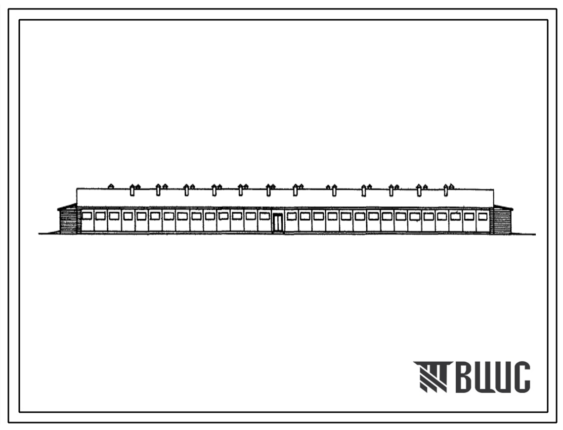 Типовой проект 803-167 Овчарня на 1000 маток с ягнятами. (В индустриальных конструкциях серии 1.800-2).