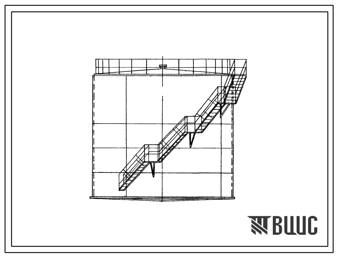 Типовой проект 704-1-85 Стальной наземный вертикальный резервуар для нефтепродуктов емкостью 400м3 с гладким с внутренней стороны покрытием.