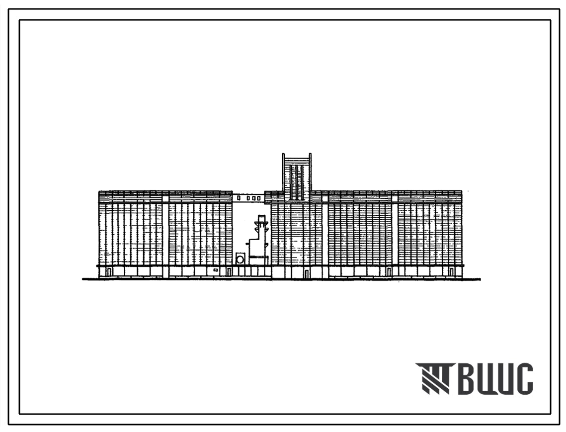 Типовой проект 702-16 Хлебоприемный элеватор сборной конструкции типа ЛСВ-4х175-71 емкостью 50тыс. тонн.