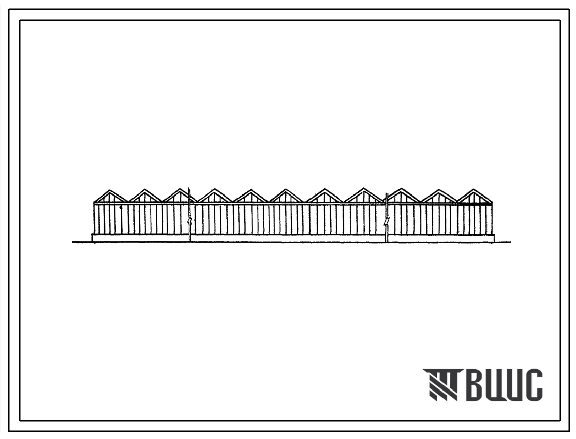 Типовой проект 810-52 Теплица зимняя блочная почвенная площадью 3 га с рассадным отделением.