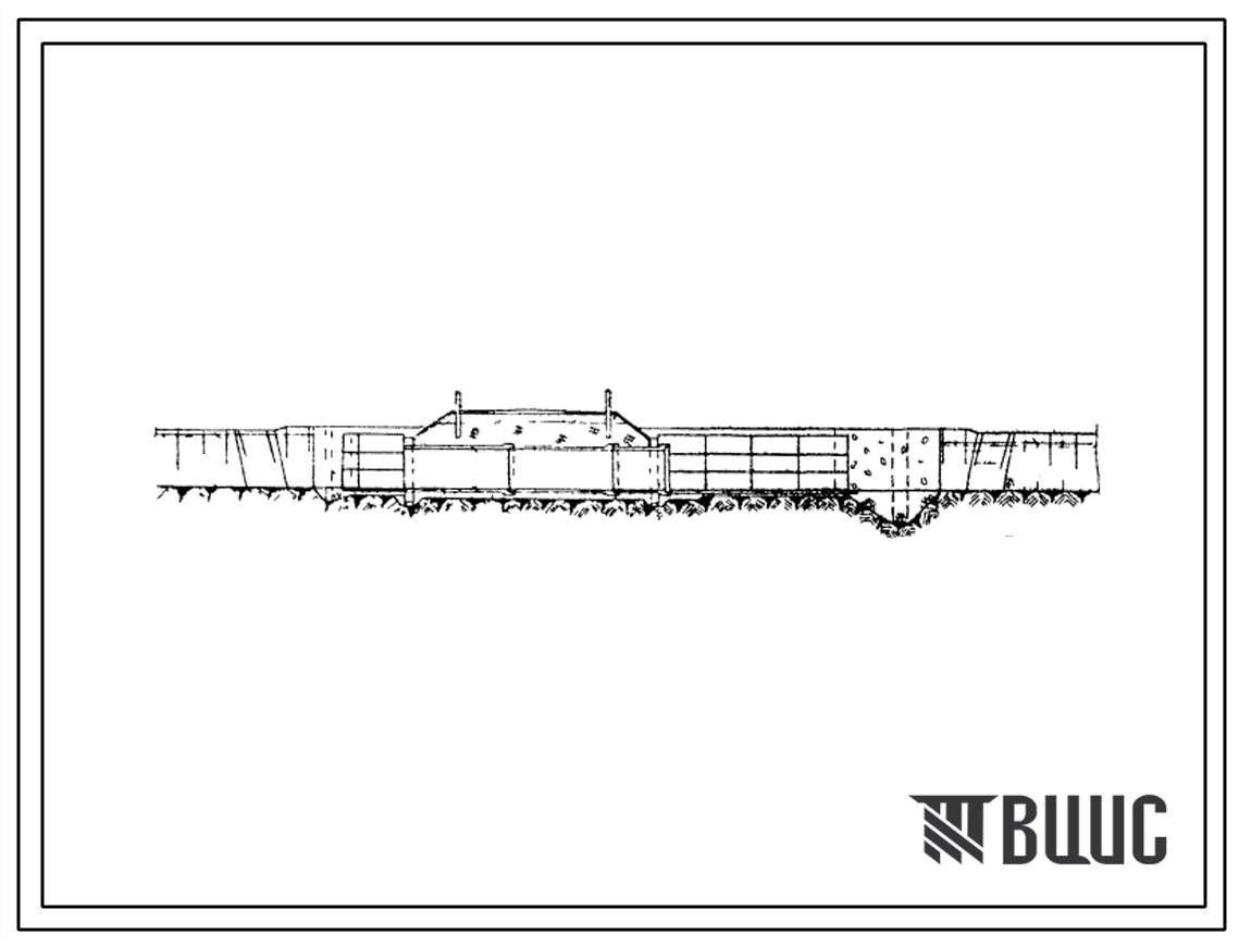 Типовой проект 820-48 Переезды трубчатые на внутрихозяйственных и полевых дорогах из сборного железобетона на расходы от 0,6 до 9,3 м3/сек