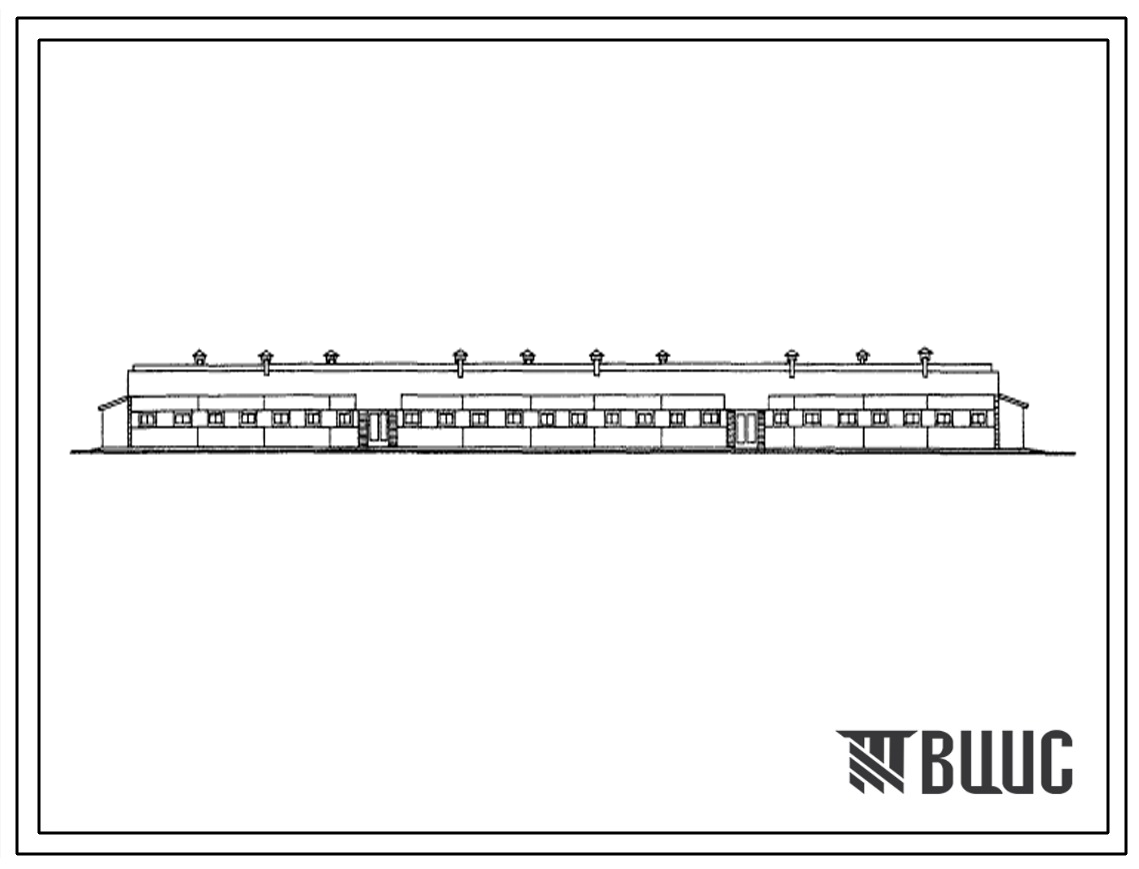 Типовой проект 803-88/74 Овчарня на 800 овцематок весеннего ягнения. Стены из керамзитобетонных панелей, торцевые из кирпича