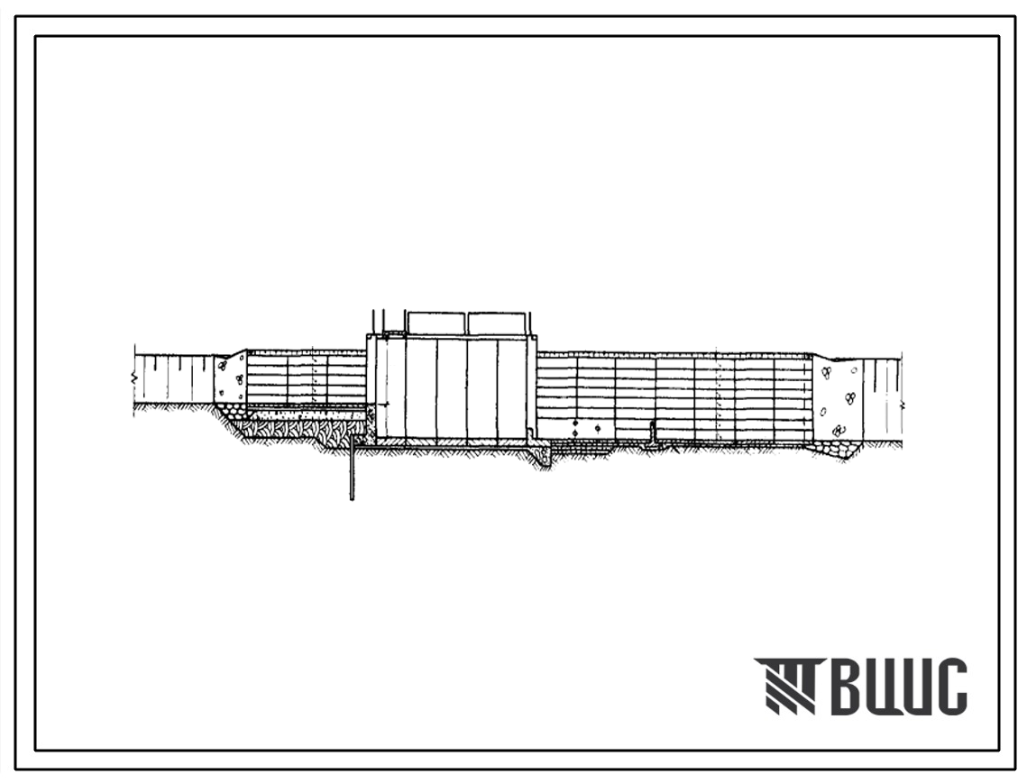 Типовой проект 820-215 Сопрягающие сооружения открытые с расходом воды до 50 м?/с на осушительных системах.