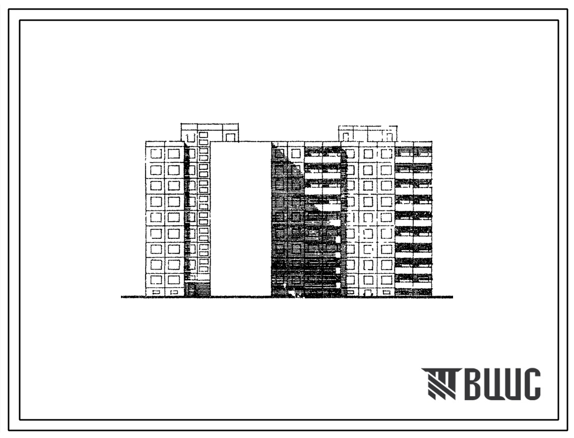 Типовой проект 121-078/1 Девятиэтажная блок-секция угловая спаренная с торцовыми окончаниями на 72 квартиры (однокомнатных 1Б-9, двухкомнатных 2Б-19, трехкомнатных 3Б-18, четырехкомнатных 4Б-26). Для строительства во 2 климатическом районе Эстонской ССР