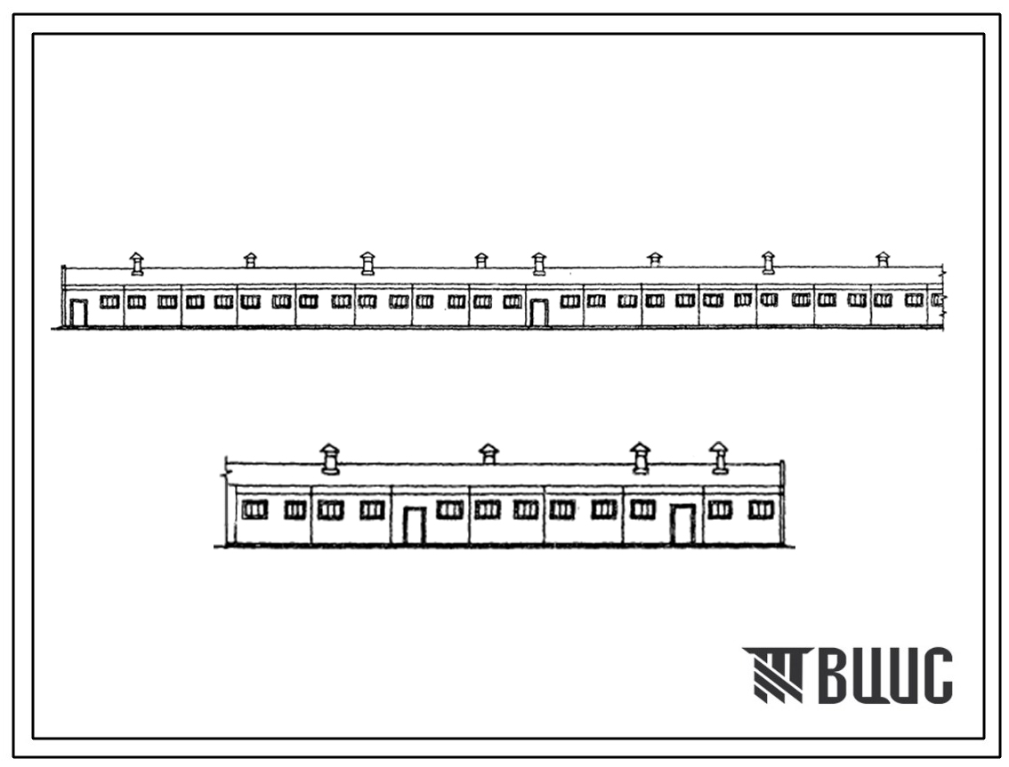 Типовой проект 804-2-19с.84 Конюшня на 100 дойных кобыл (вариант по рамной схеме).