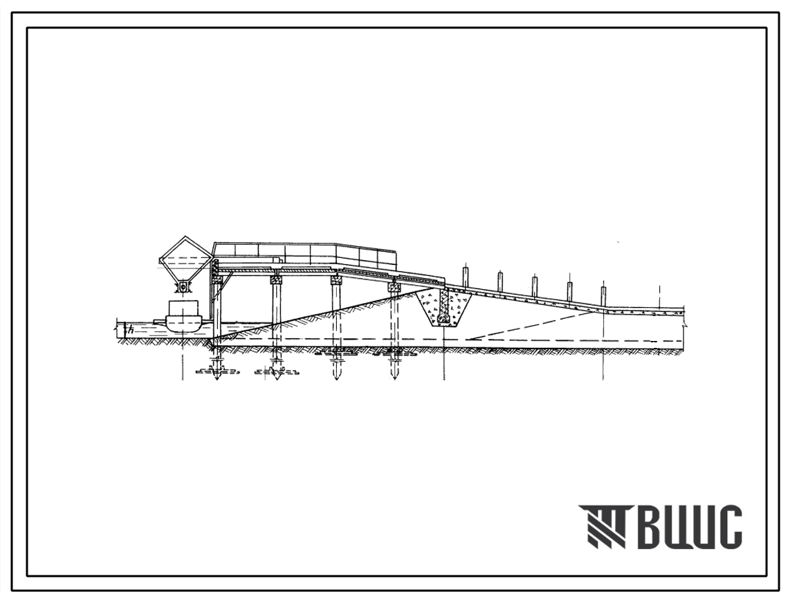 Типовой проект 413-17/74 Железобетонные причалы для прудовых рыбоводных хозяйств