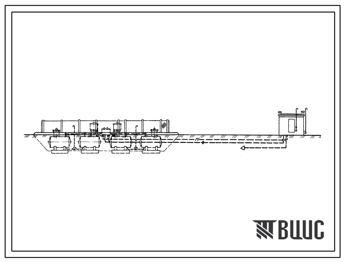 Типовой проект 905-1-6 Установка 8-и подземных резервуаров с форсуночным испарителем