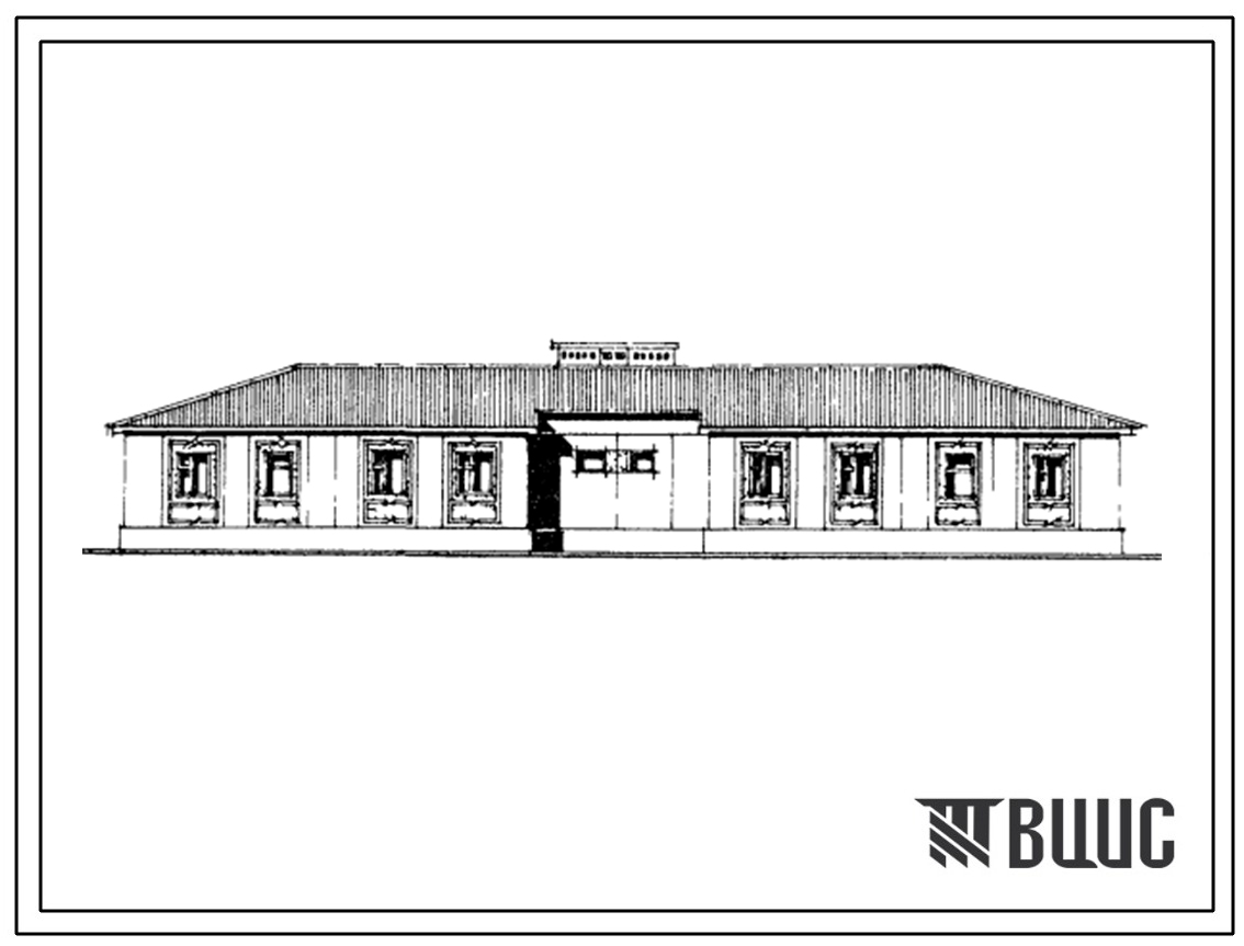 Типовой проект 183-000-320сп.85 1-этажный 2-квартирный жилой дом с 5-комнатными квартирами. Для строительства в 4Г климатическом подрайоне сейсмичностью 8 баллов на грунтах 2 типа просадочности.