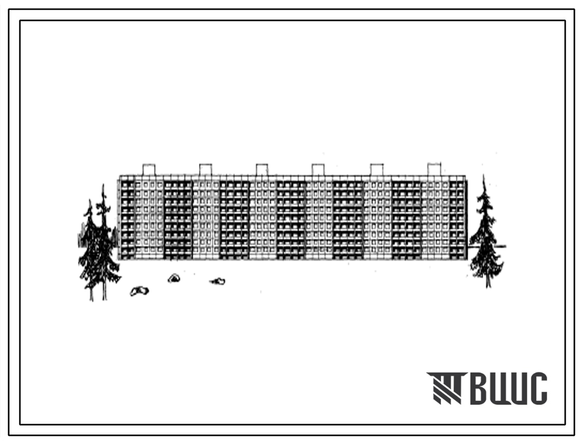 Типовой проект 1-464Д-112/71 Девятиэтажный крупнопанельный шестисекционный жилой дом на 216 квартир (однокомнатных 1Б-18, двухкомнатных 2Б-91, трехкомнатных 3А-89, четырехкомнатных 4А-18). Для строительства в Белорусской ССР.