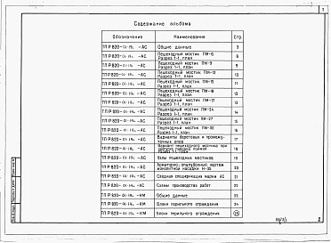 Состав фльбома. Типовой проект 820-01-19cАльбом 1 Чертежи.     