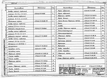 Состав фльбома. Типовой проект 820-1-073c.87Альбом 13  Затвор плоский глубинный скользящий В-Н-Нн=3-2-5,1 м для отстойника на расход 12 м3/с    