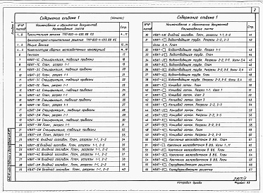 Состав фльбома. Типовой проект 820-4-033.88Альбом 1 Пояснительная записка, архитектурно-строительные чертежи.     