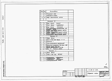 Состав фльбома. Типовой проект 801-9-12.84Альбом 2 Общая пояснительная записка. Технология производства. Архитектурно-строительные решения. Электротехническая часть. Спецификации оборудования (вариант 2 - с монолитными бетонными стенами) 