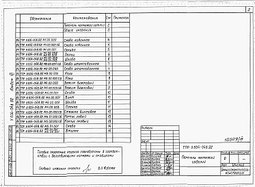 Состав фльбома. Типовой проект У.604-048.92Альбом 7  Механические детали.    