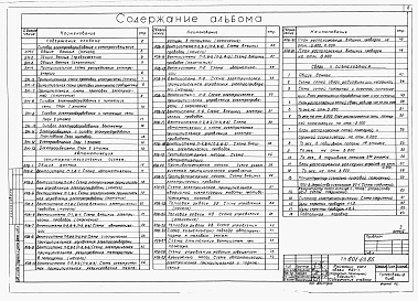 Состав фльбома. Типовой проект 601-63.86Альбом 5  Силовое электрооборудование и электроосвещение. Автоматизация санитарно-технических систем. Связь и сигнализация.      