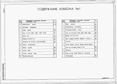 Состав фльбома. Типовой проект 708-46.89Альбом 1 Пояснительная записка. Технология производства. Связь и сигнализация. Воздухоснабжение.   