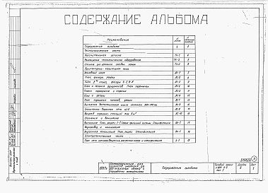 Состав фльбома. Типовой проект 808-5-2Альбом 3 ВАРИАНТ С ПОМЕЩЕНИЯМИ ДЛЯ ХРАНЕНИЯ ВОСКОВОГО МАТЕРИАЛА И ДЕЗИНФЕКЦИИ СОТОВЫХ РАМОК. Технологическая, Архитектурно-строительная, Санитарно-техническая, Электротехническая части 