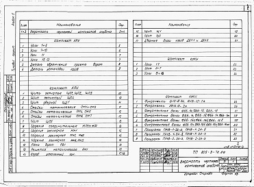 Состав фльбома. Типовой проект 805-2-66.86Альбом 6 -  Примененный из 805-3-72.86 Изделия заводского изготовления и узлы.     