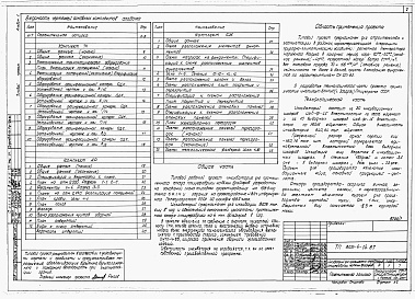 Состав фльбома. Типовой проект 805-4-14.87Альбом 1 Общая пояснительная записка. Технологические и архитектурно-строительные чертежи.     