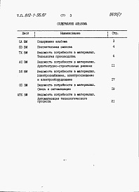 Состав фльбома. Типовой проект 812-1-96.87Альбом 7 Ведомости потребности в материалах