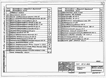 Состав фльбома. Типовой проект 812-01-119.89Альбом 1 Машины для очистки и сортирования семян и продовольственного зерна