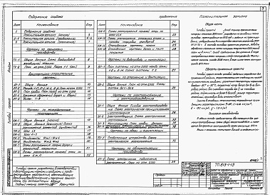 Состав фльбома. Типовой проект 813-1-13Альбом 1 Общая пояснительная записка. Технология производства. Архитектурно-строительные решения. Конструкции железобетонные. Водоснабжение и канализация. Отопление и вентиляция. Электроснабжение и электрооборудование. Связь и сигнализация. Автоматизация 