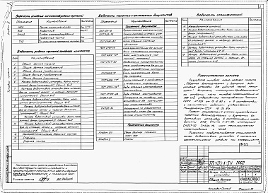 Состав фльбома. Типовой проект 403-1-54Альбом 2 Водоотливная установка производительностью 16 м3/ч и напором 0,49033 МПа (50 м водяного столба).   