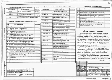 Состав фльбома. Типовой проект 403-1-54Альбом 6 Водоотливная установка производительностью 60 м3/ч и напором 1,9417 МПа (198 м водяного столба).   